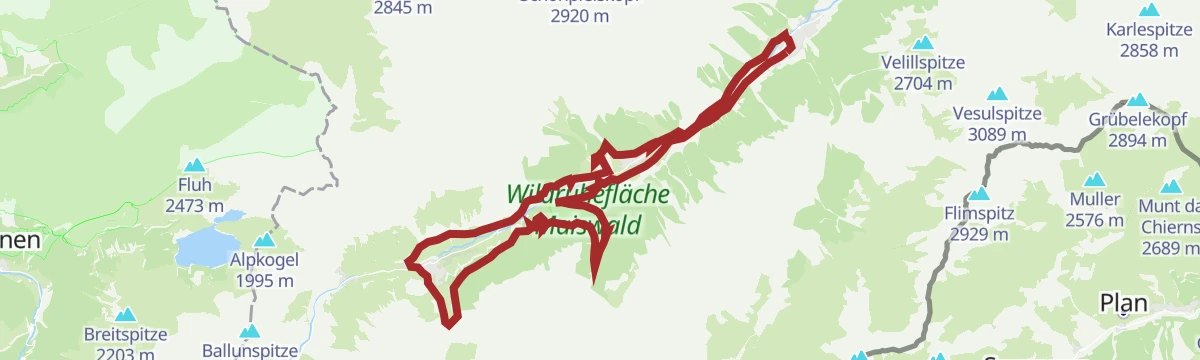 Route map: Ischgl Ironbike Strecke Light